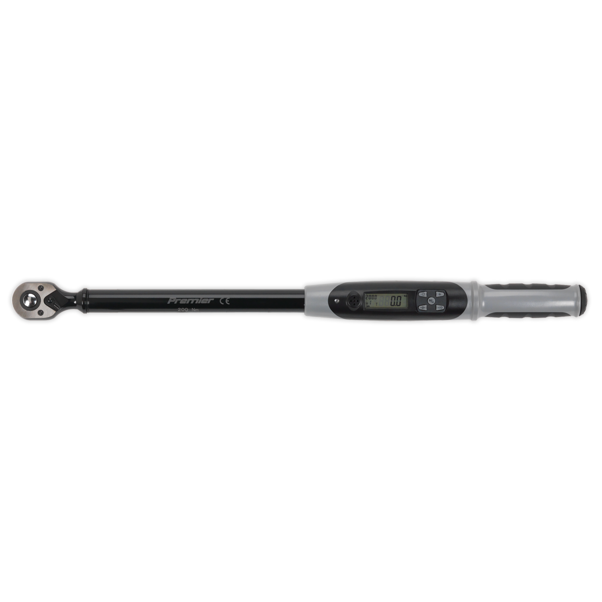 Premier Black Digital Torque Wrench with Angle Function 1/2"Sq Drive 20-200Nm