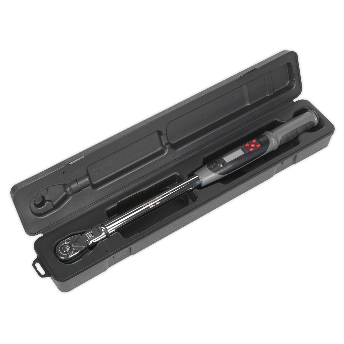 Premier Flexi-Head Digital Torque Wrench with Angle Function 1/2"Sq Drive 20-200Nm