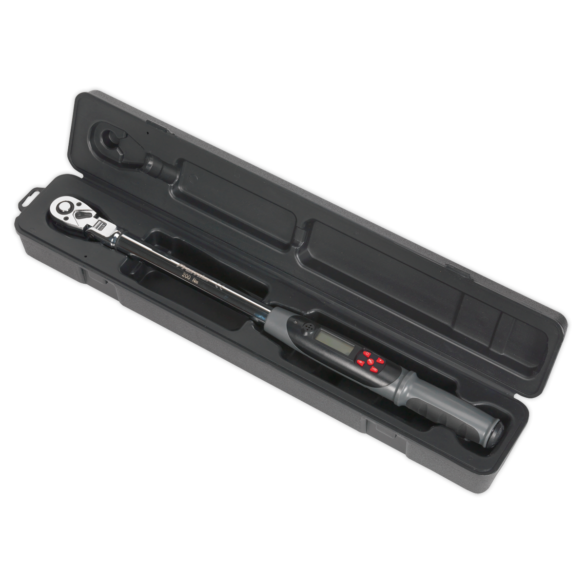 Premier Flexi-Head Digital Torque Wrench with Angle Function 1/2"Sq Drive 20-200Nm