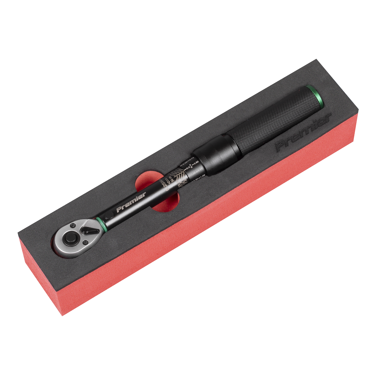 Torque Wrench Micrometer 1/4"Sq Drive Calibrated 5-25Nm - Premier Black
