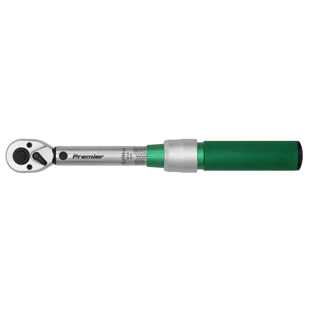 Premier Calibrated Micrometer Torque Wrench 1/4"Sq Drive 5-25Nm