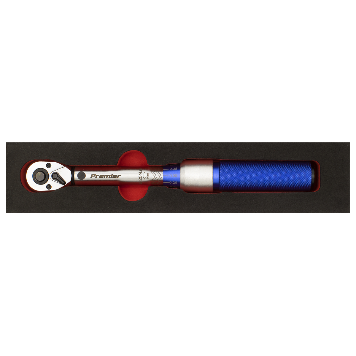 Premier Calibrated Micrometer Torque Wrench 3/8"Sq Drive 5-25Nm