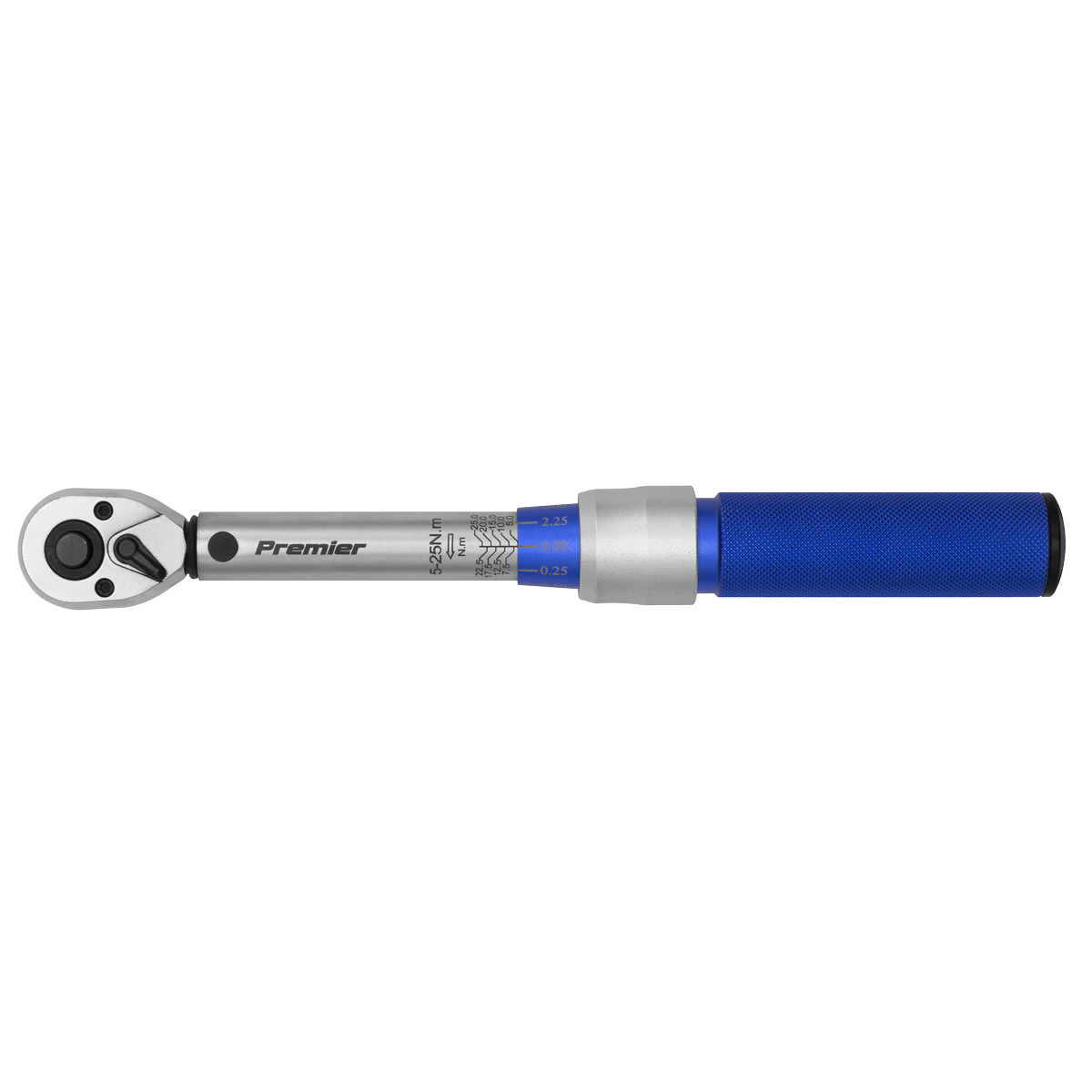 Premier Calibrated Micrometer Torque Wrench 3/8"Sq Drive 5-25Nm