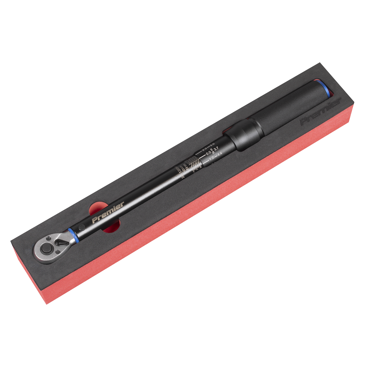 Torque Wrench Micrometer 3/8"Sq Drive Calibrated 20-120Nm - Premier Black