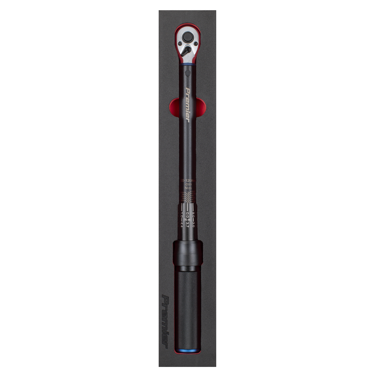 Torque Wrench Micrometer 3/8"Sq Drive Calibrated 20-120Nm - Premier Black