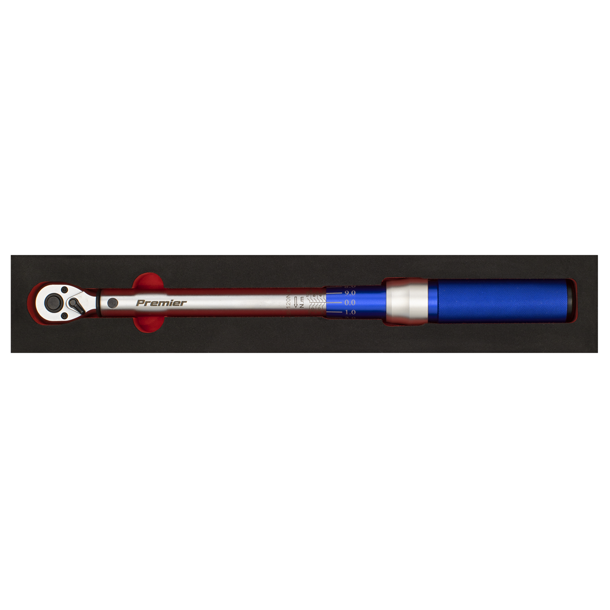 Premier Calibrated Micrometer Torque Wrench 3/8"Sq Drive 20-120Nm