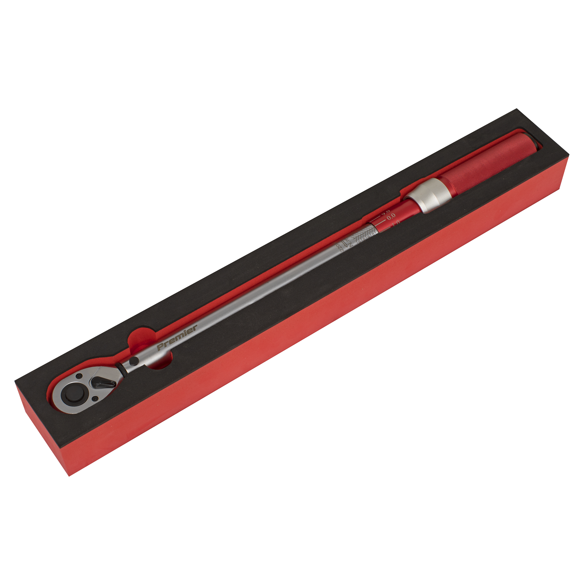 Premier Calibrated Micrometer Torque Wrench 1/2"Sq Drive 40-220Nm