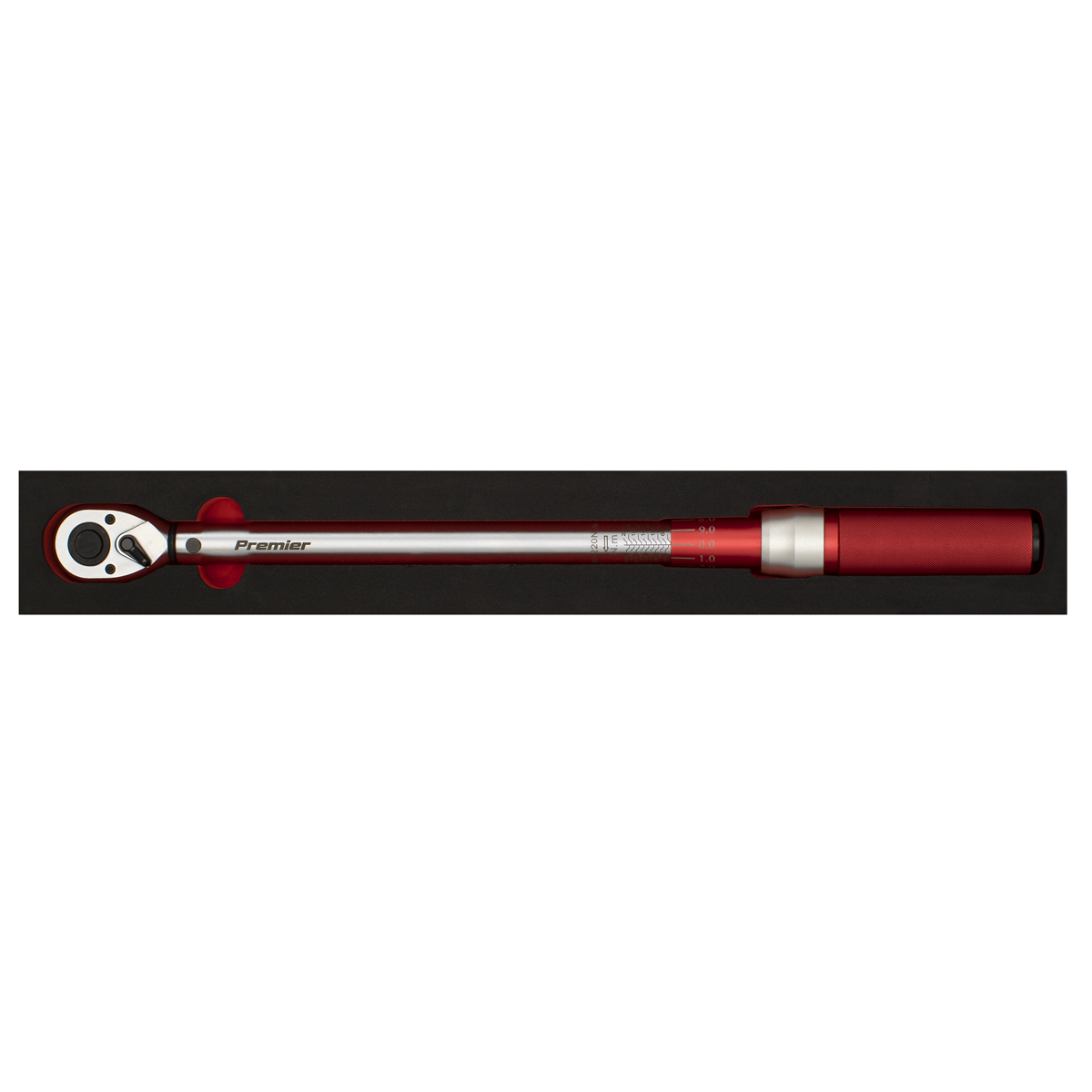 Premier Calibrated Micrometer Torque Wrench 1/2"Sq Drive 40-220Nm
