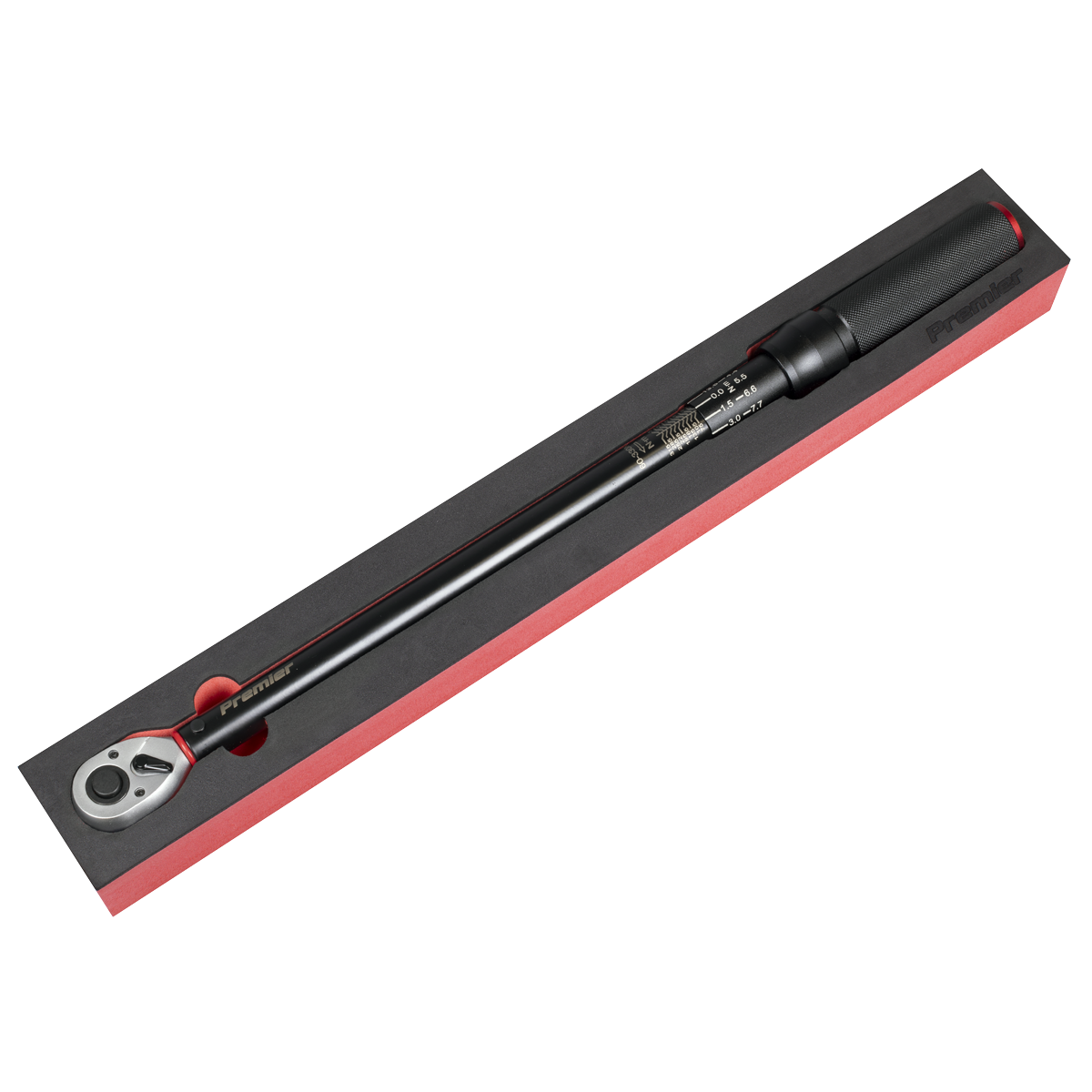 Torque Wrench Micrometer 1/2"Sq Drive Calibrated 60-330Nm - Premier Black