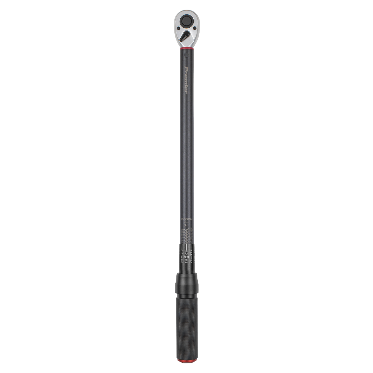 Torque Wrench Micrometer 1/2"Sq Drive Calibrated 60-330Nm - Premier Black