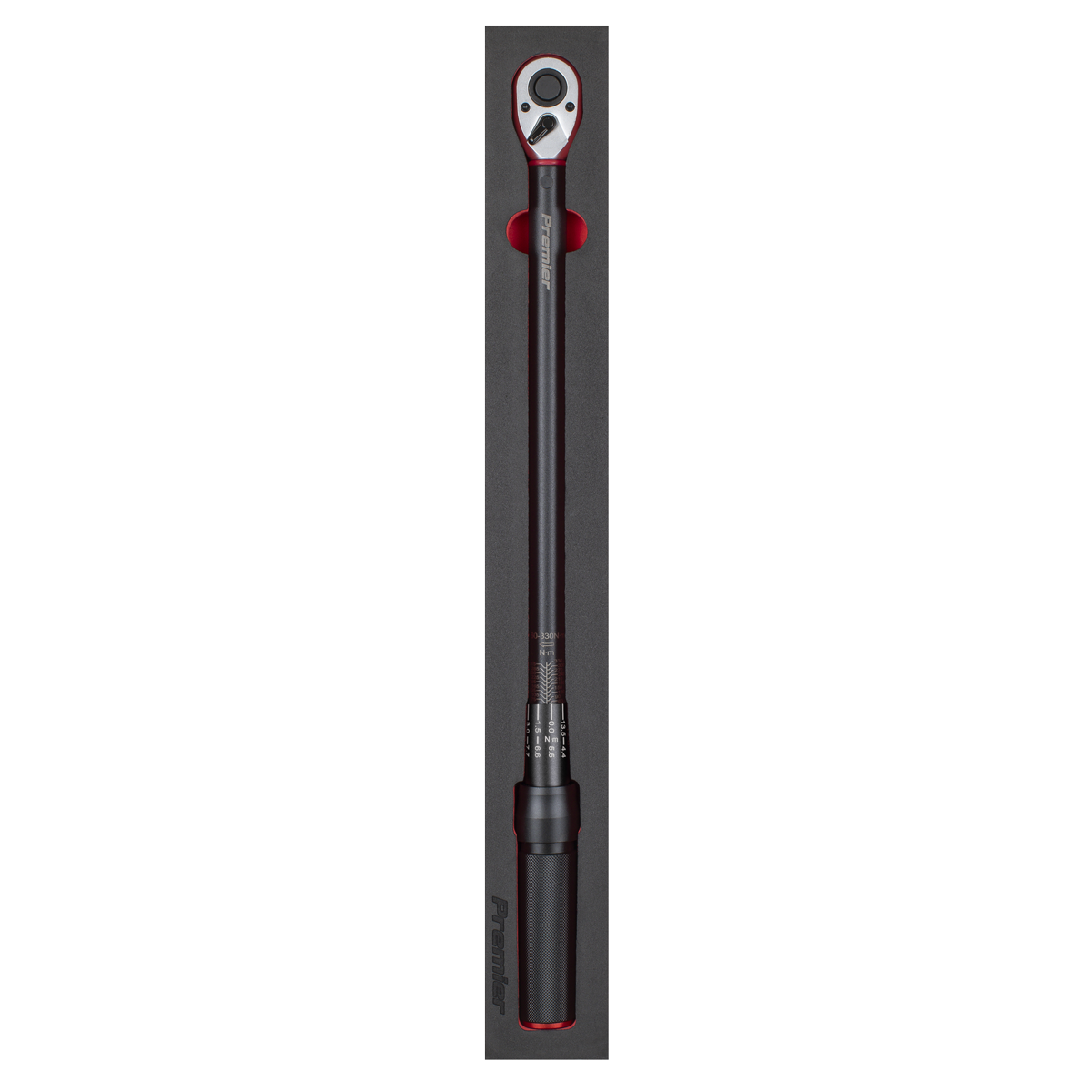 Torque Wrench Micrometer 1/2"Sq Drive Calibrated 60-330Nm - Premier Black