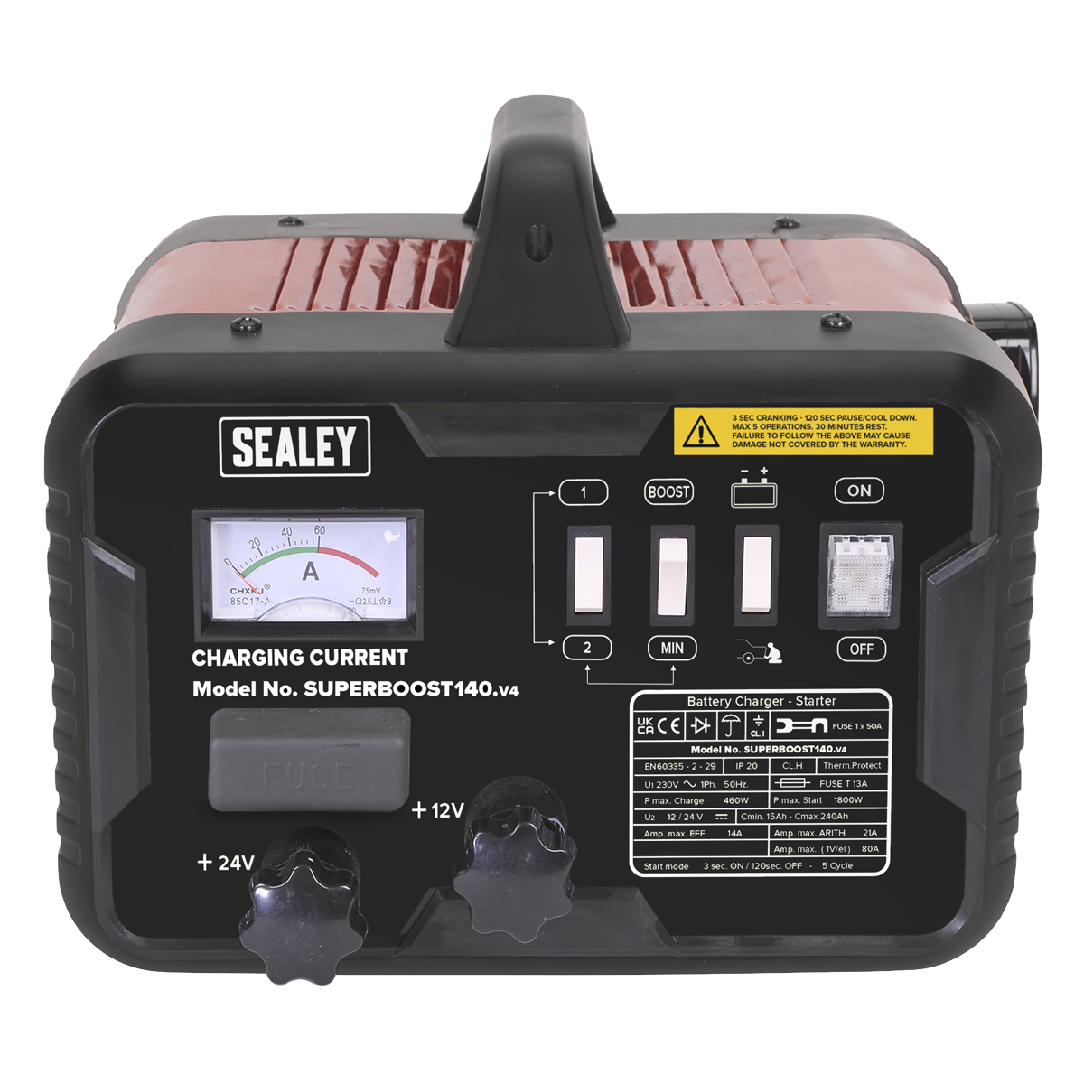 12/24V Starter/Charger 140/21A 230V
