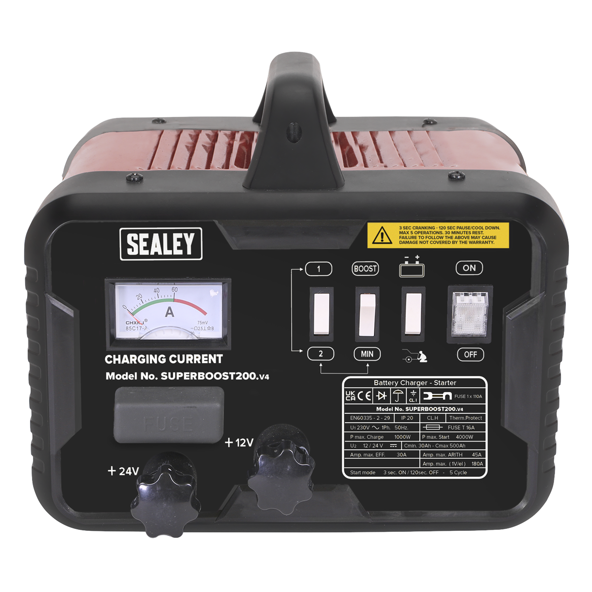 12/24V Starter/Charger 200/45A 230V