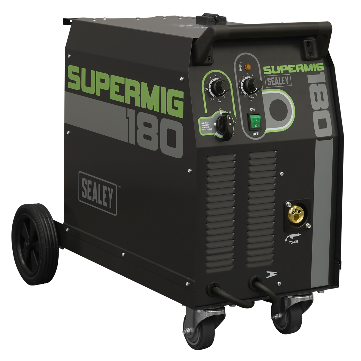 Professional Gas/Gasless MIG Welder with Binzel® Euro Torch 180A 230V