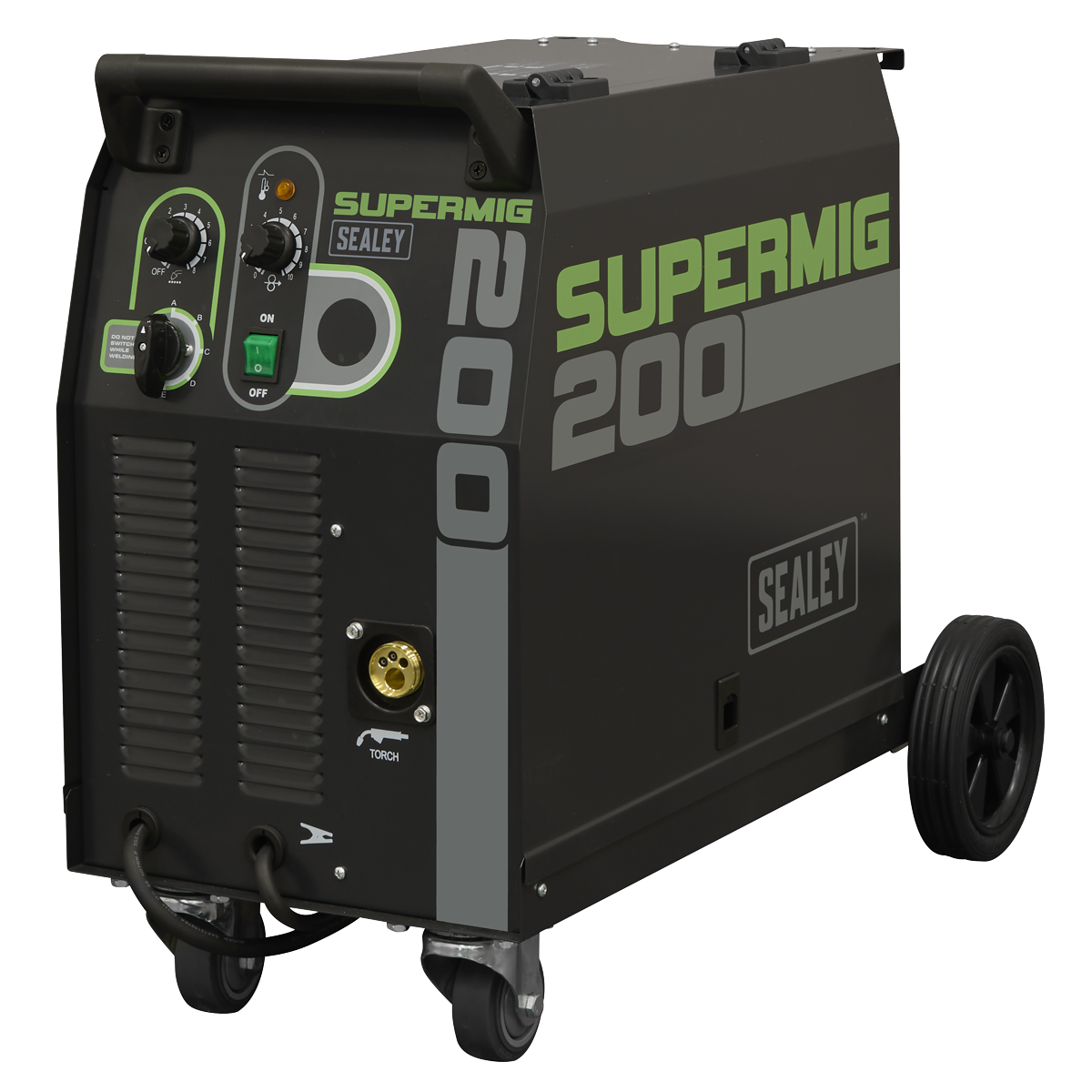 Professional Gas/Gasless MIG Welder with Binzel® Euro Torch 200A 230V