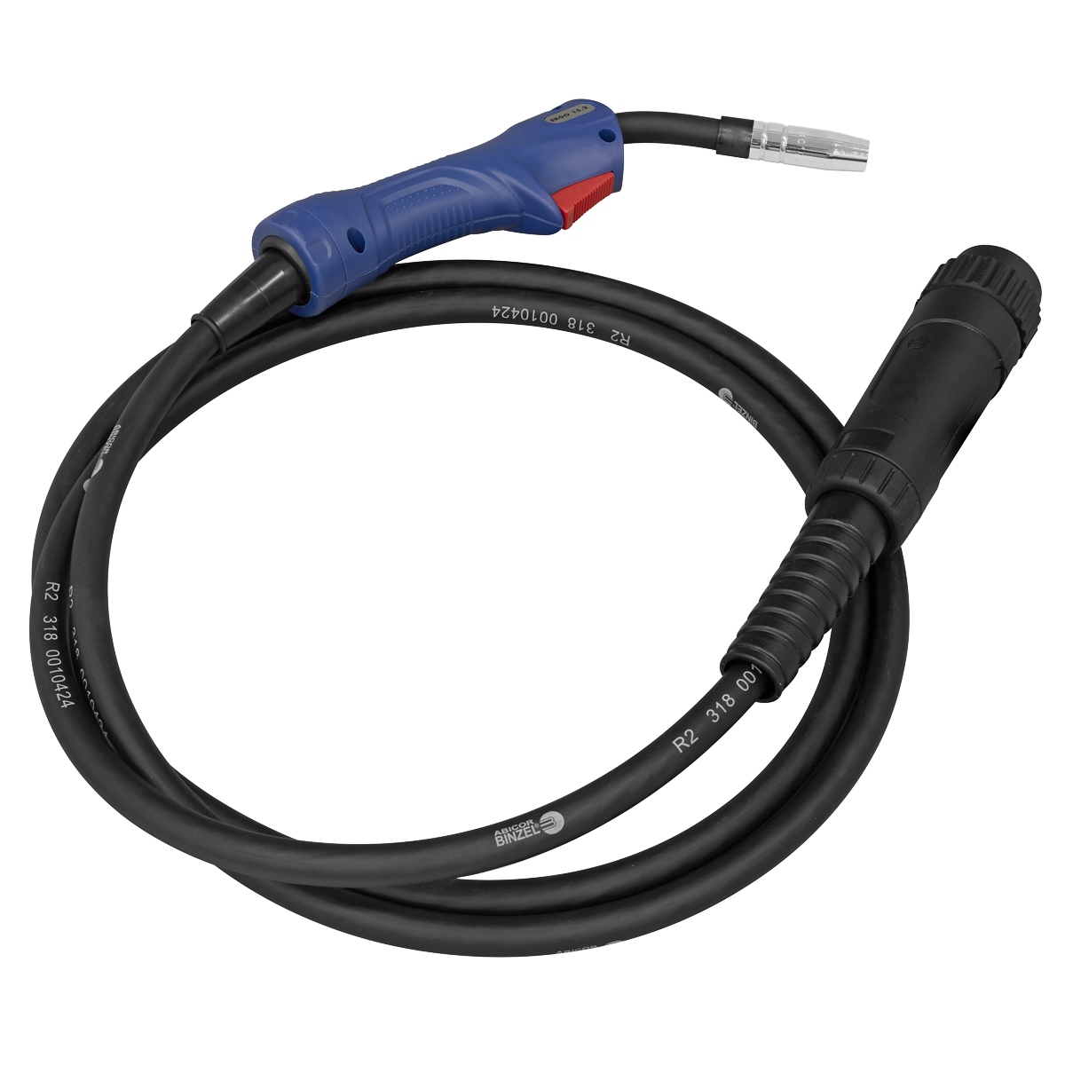Professional Gas/Gasless MIG Welder with Binzel® Euro Torch 200A 230V