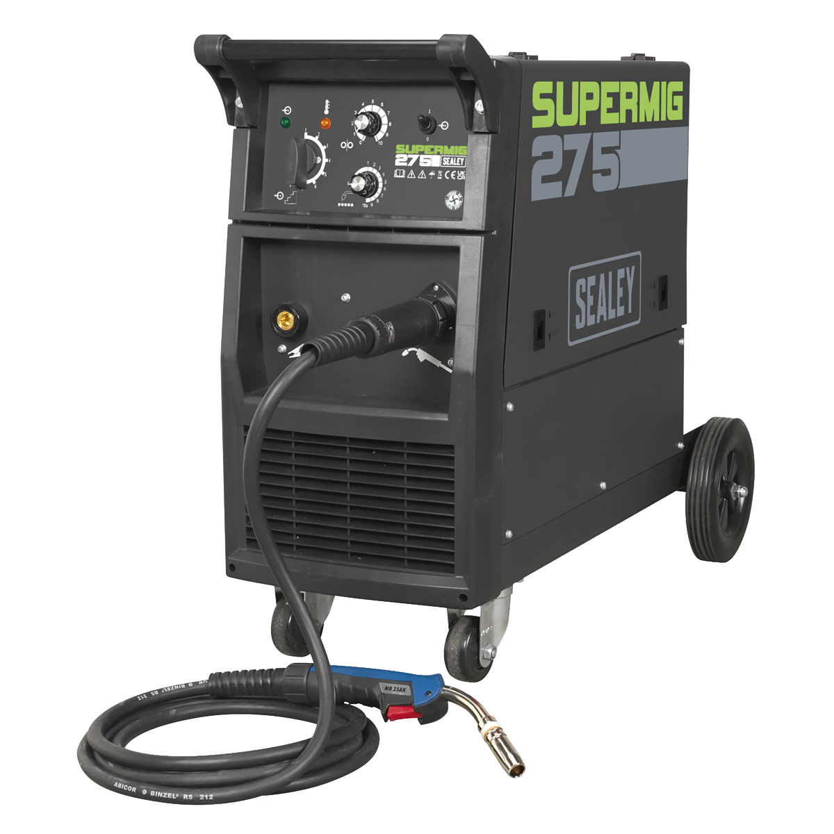 Professional MIG Welder with Binzel® Euro Torch 270A 230V