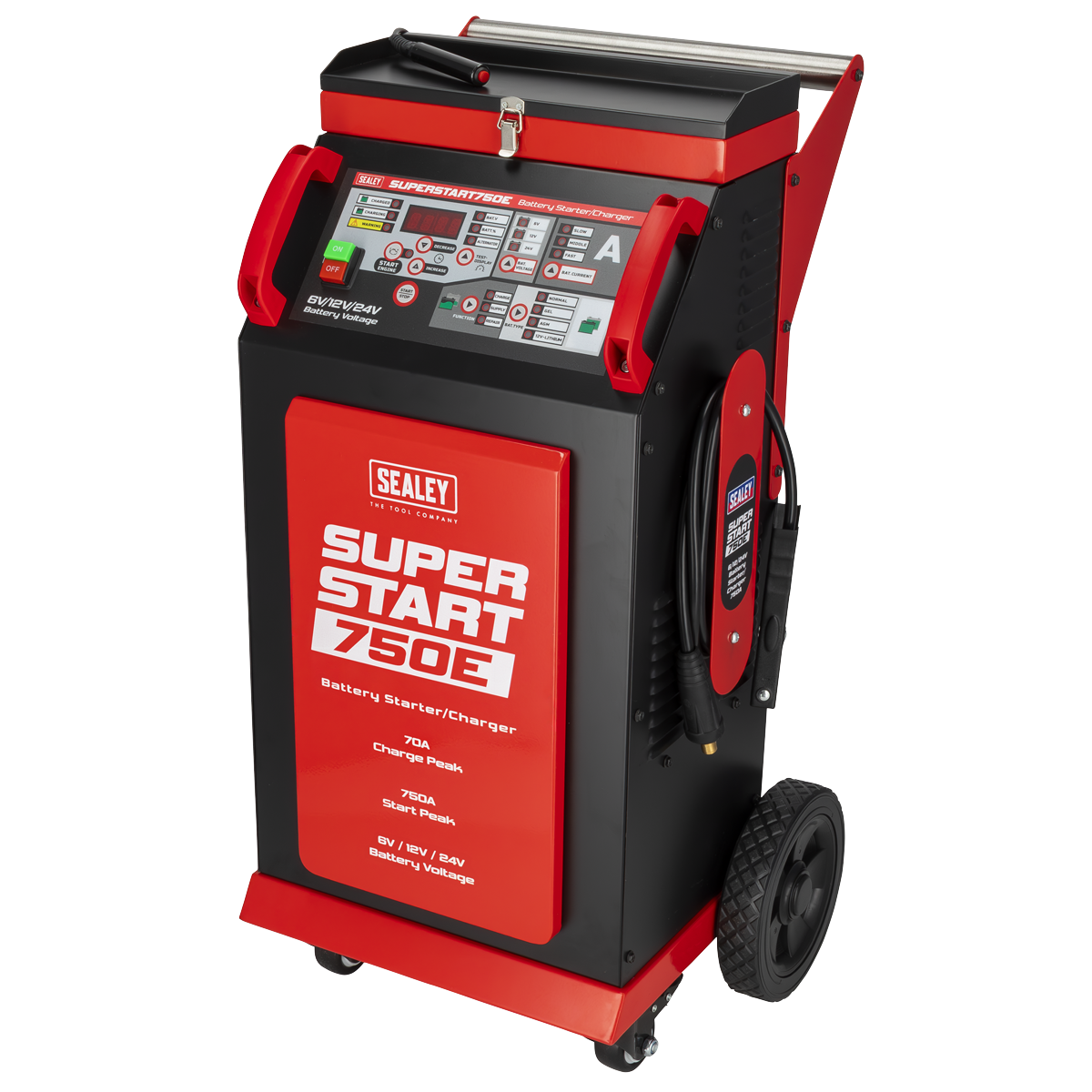 6/12/24V Battery Starter/Charger 750A