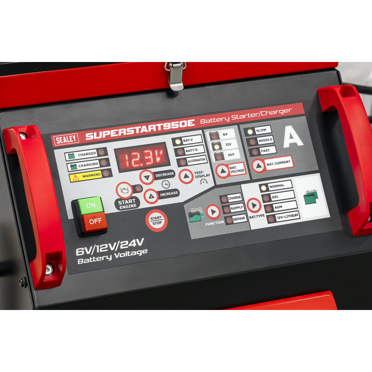 6/12/24V Battery Starter/Charger 950A