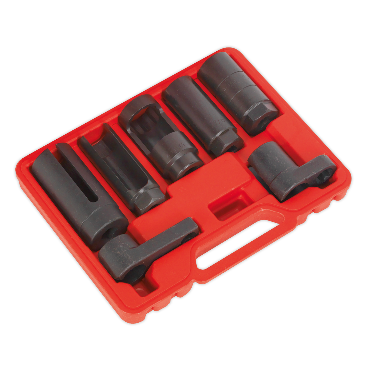 Oxygen Sensor Socket Set 3/8" & 1/2"Sq Drive 7pc