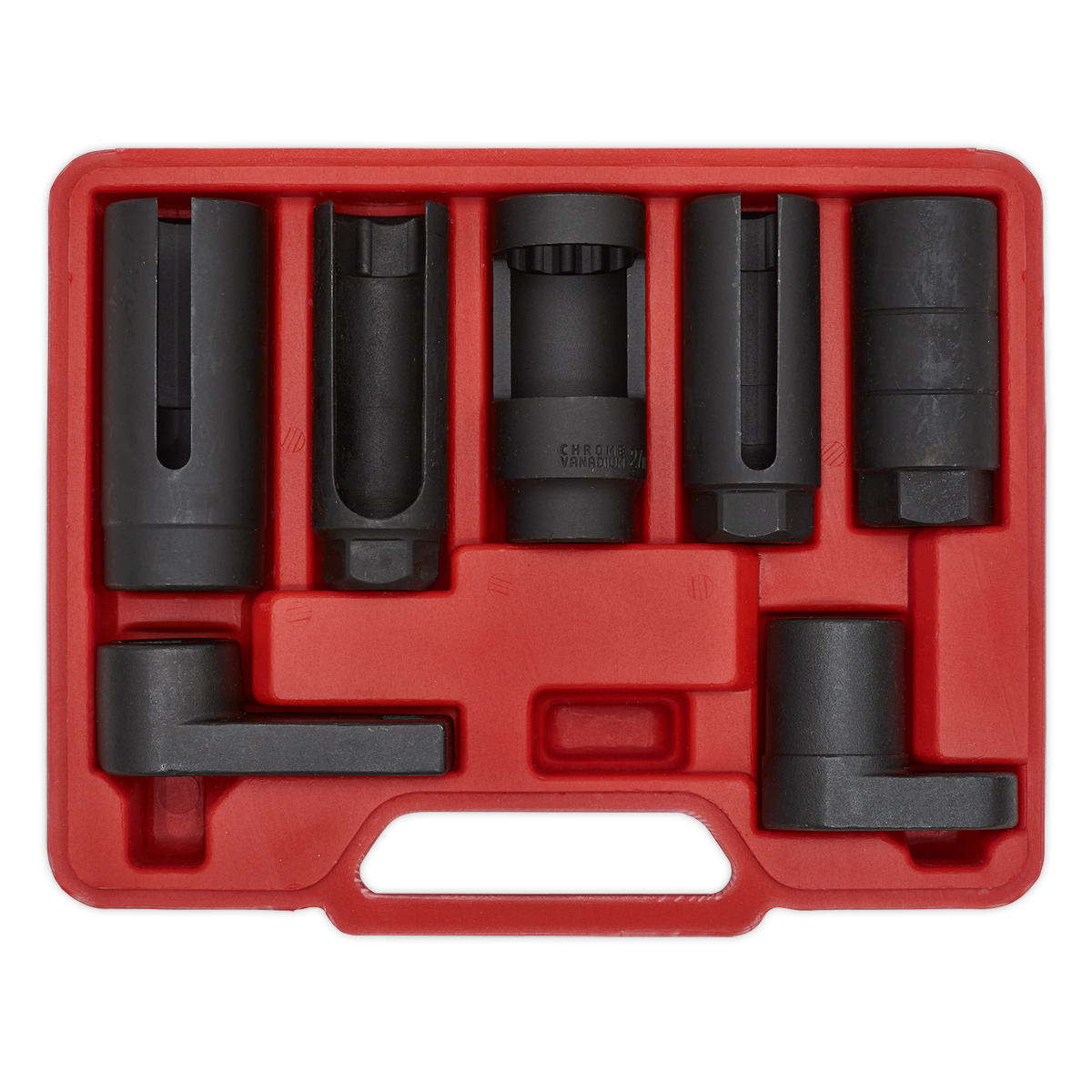 Oxygen Sensor Socket Set 3/8" & 1/2"Sq Drive 7pc