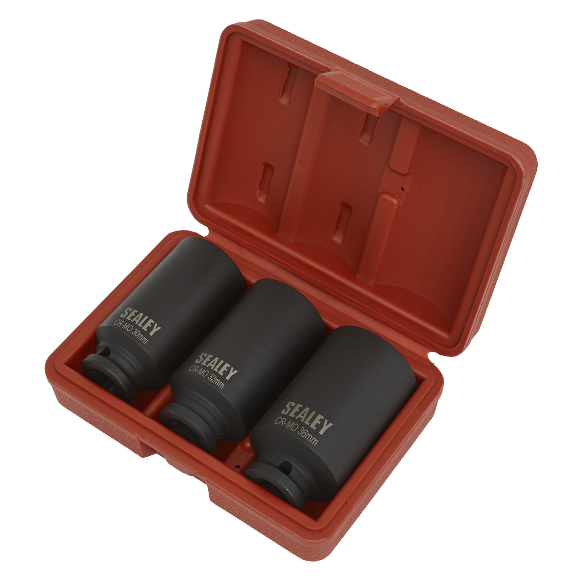 Impact Hub Nut Socket Set 1/2"Sq Drive 12-Point 3pc