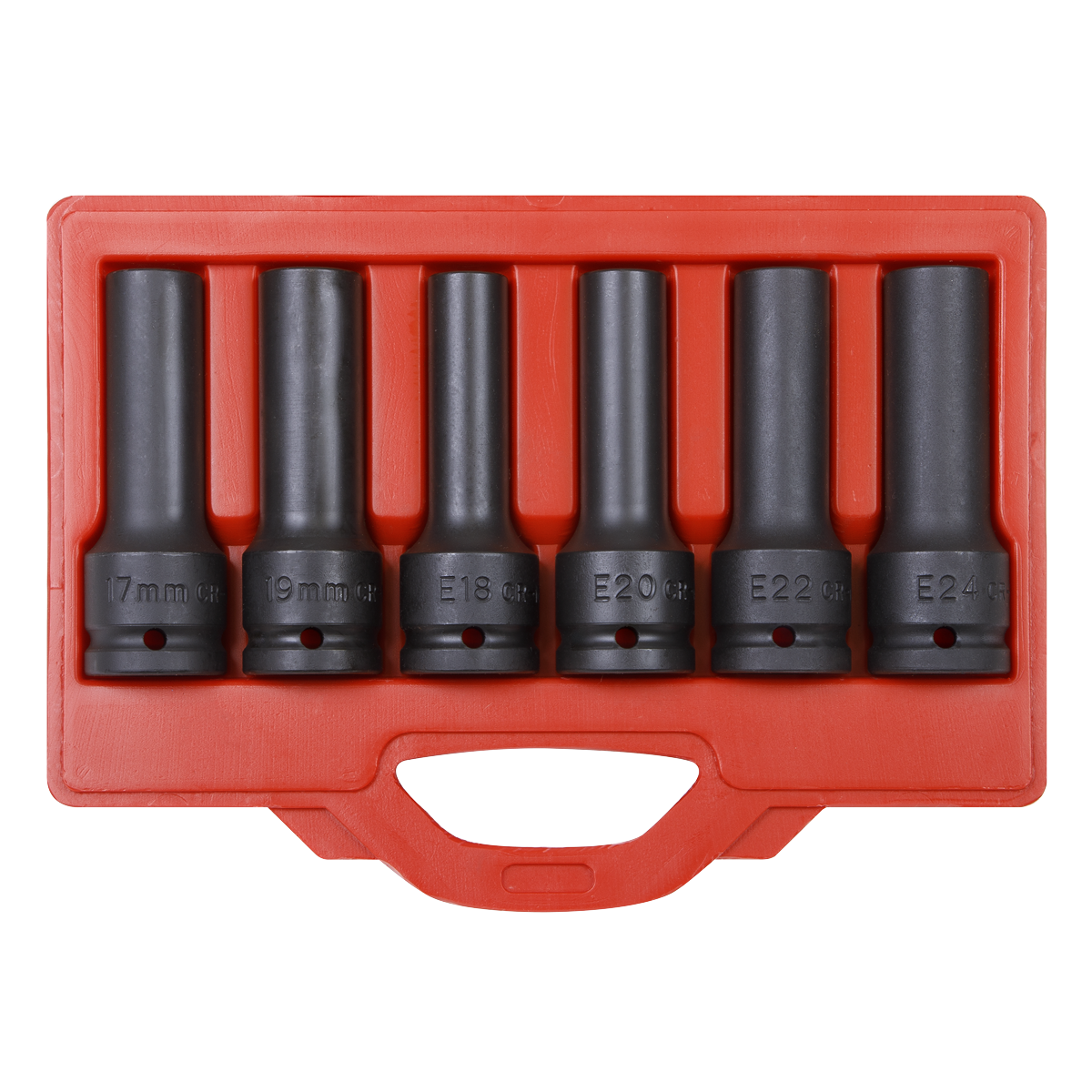 Impact & TRX-Star* Female Deep Socket Set 3/4"Sq Drive 12-Point 6pc