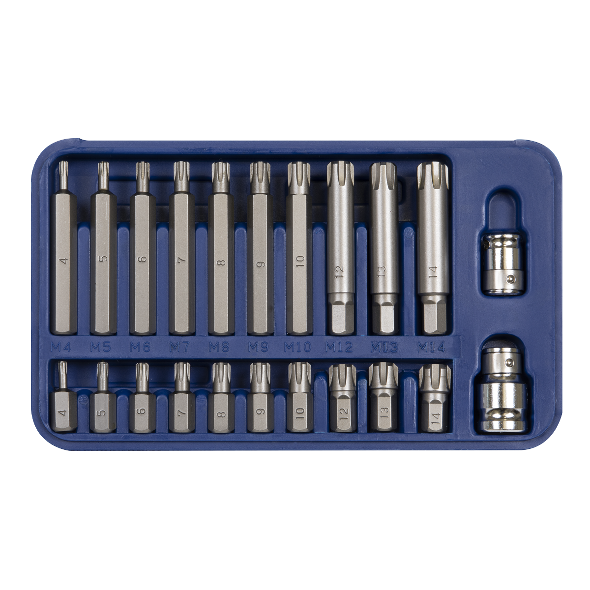 Premier Ribe Bit Set 3/8" & 1/2"Sq Drive 22pc