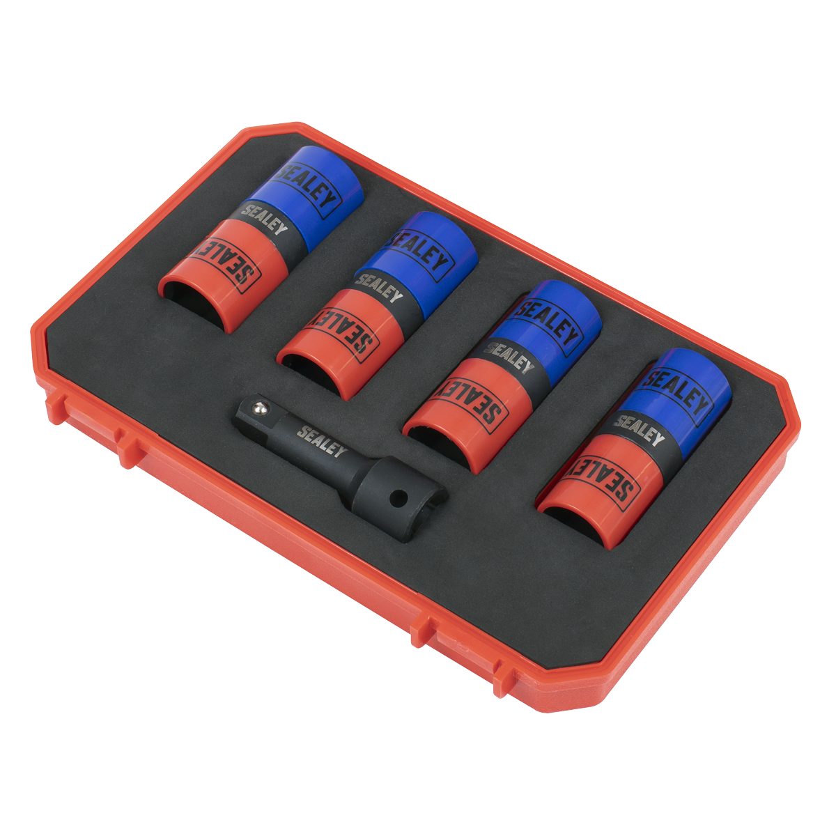 Double Ended Alloy Wheel Impact Socket Set 1/2"Sq Drive 5pc