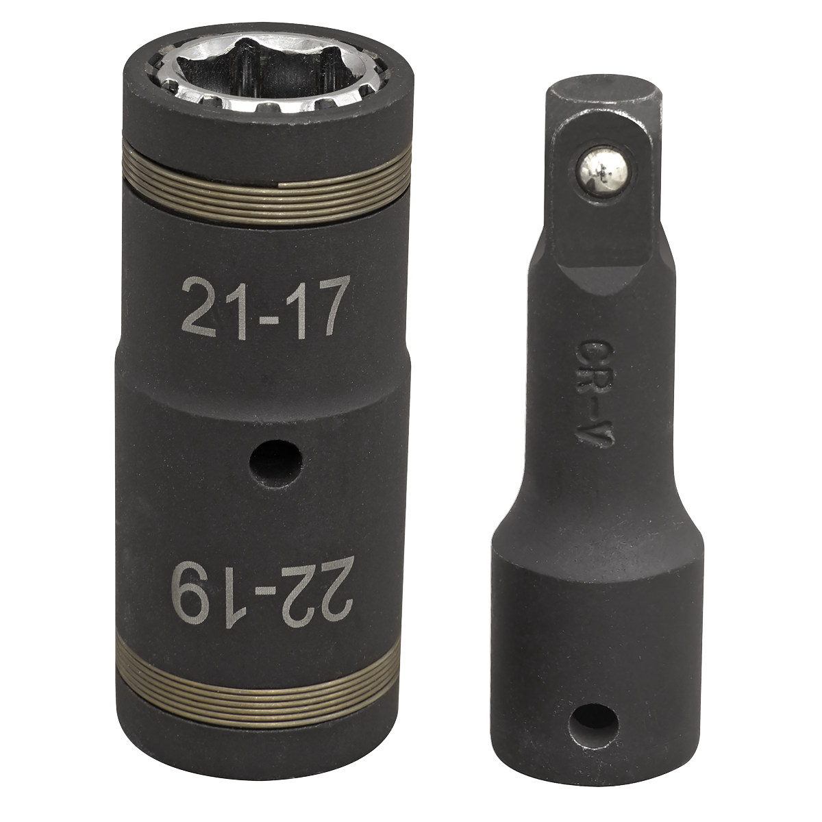 4-in-1 Impact Socket Set 1/2"Sq Drive 2pc
