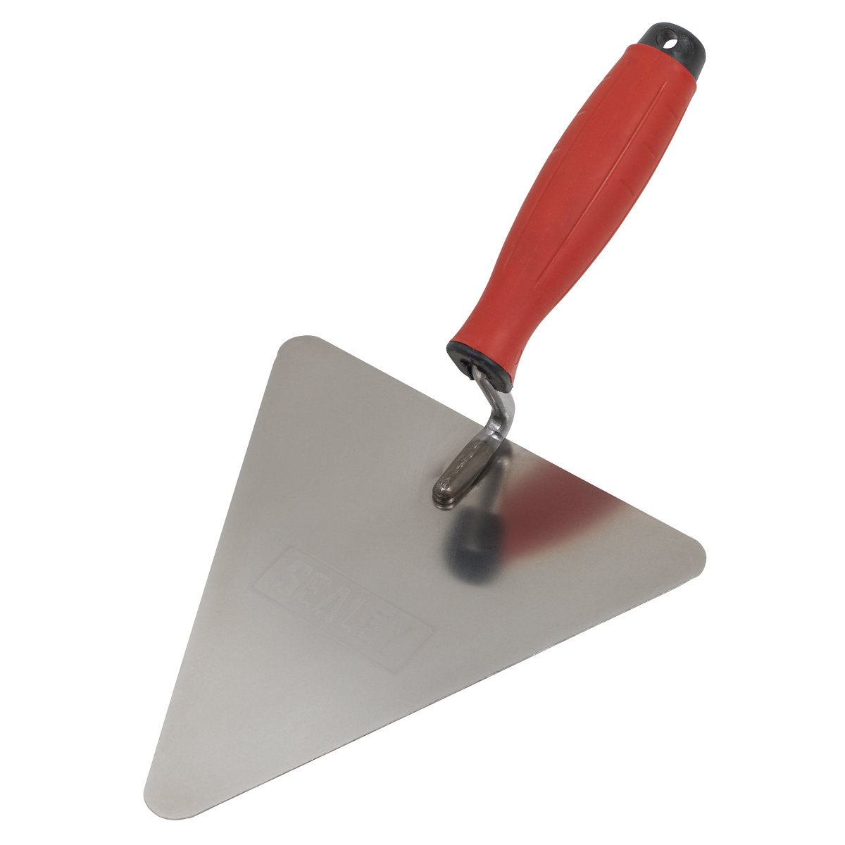Stainless Steel Triangular Brick Trowel with Rubber Handle 180mm