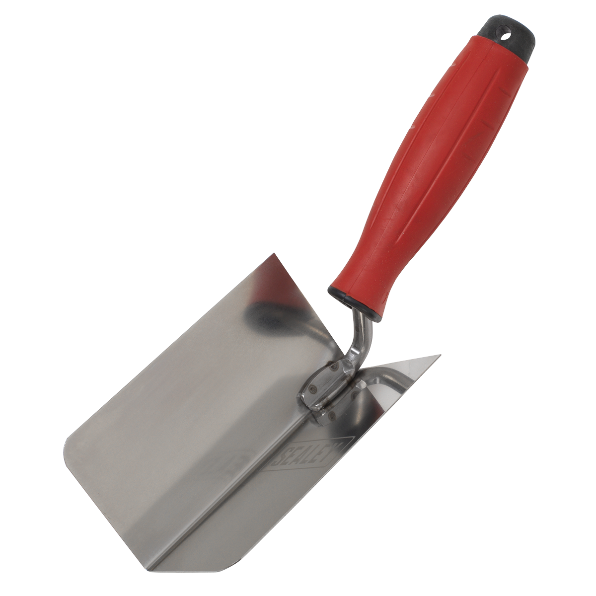Stainless Steel Internal Corner Trowel with Rubber Handle 120 x 60mm