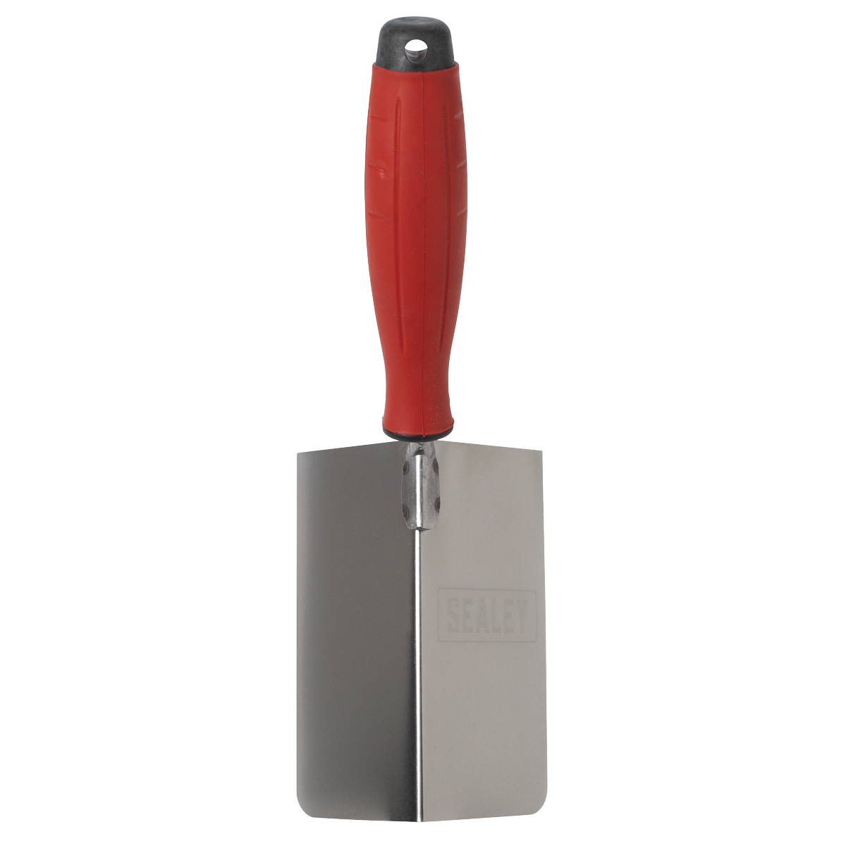 Stainless Steel External Corner Trowel with Rubber Handle 120 x 60mm
