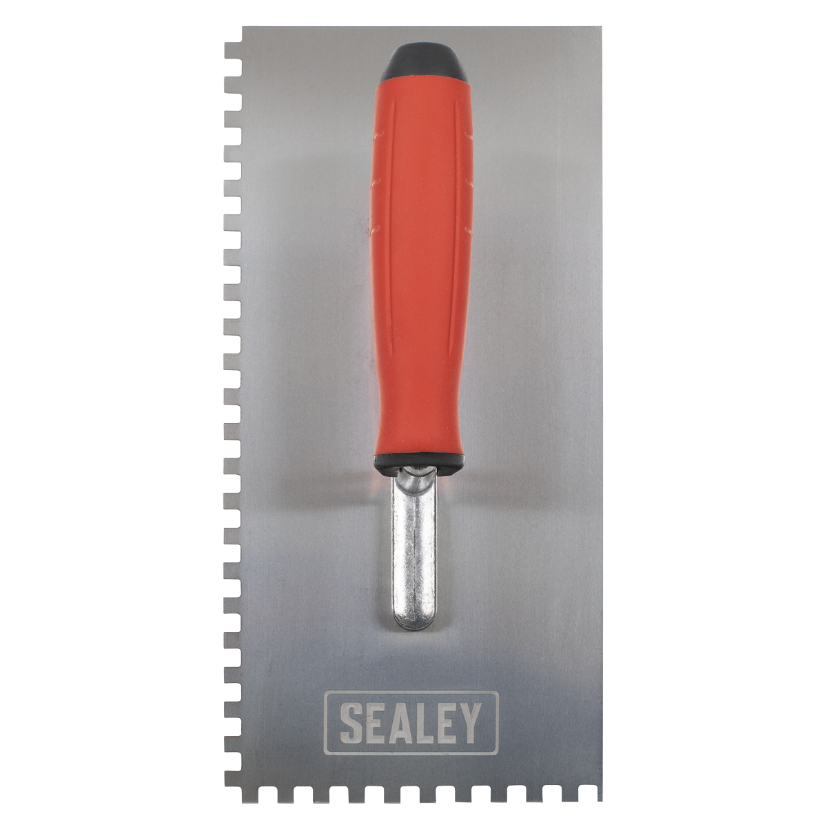 Stainless Steel 6mm Notched Trowel with Rubber Handle 270mm