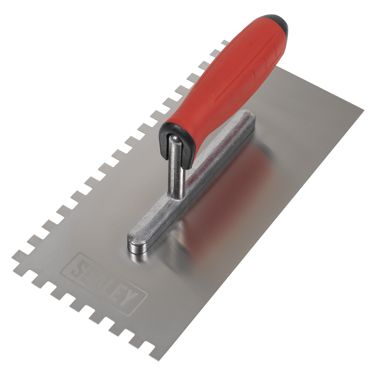 Stainless Steel 8mm Notched Trowel with Rubber Handle 270mm