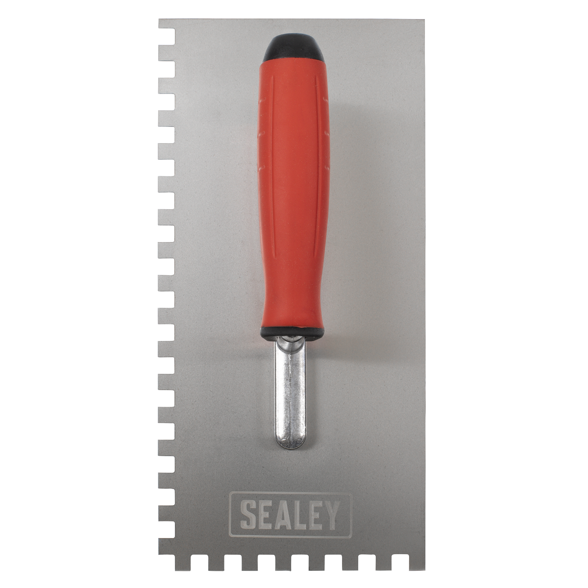 Stainless Steel 8mm Notched Trowel with Rubber Handle 270mm