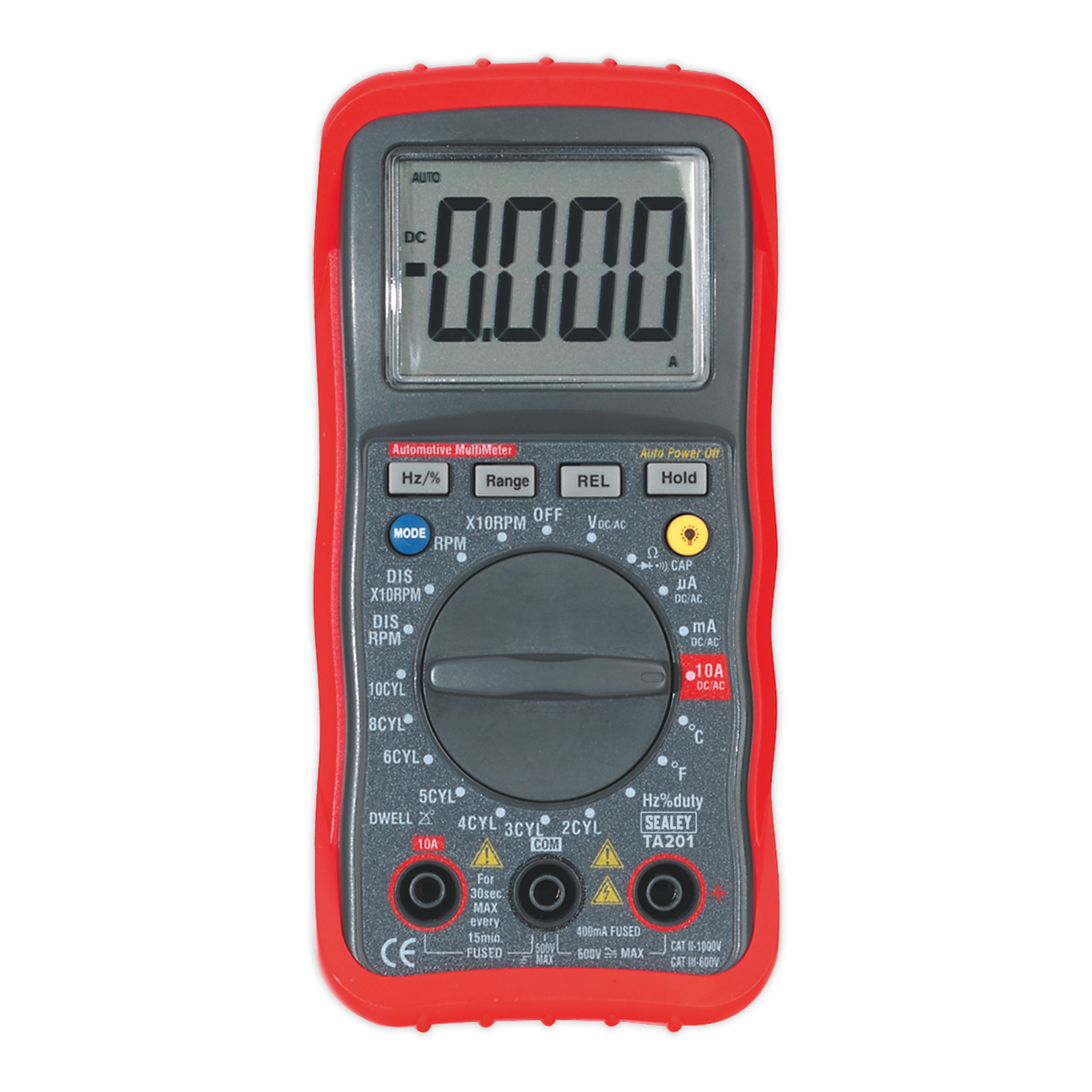 13-Function Digital Automotive Multimeter with Inductive Coupler