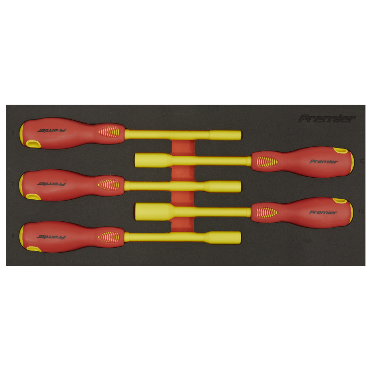 Premier Insulated Nut Driver Set with Tool Tray 5pc - VDE Approved