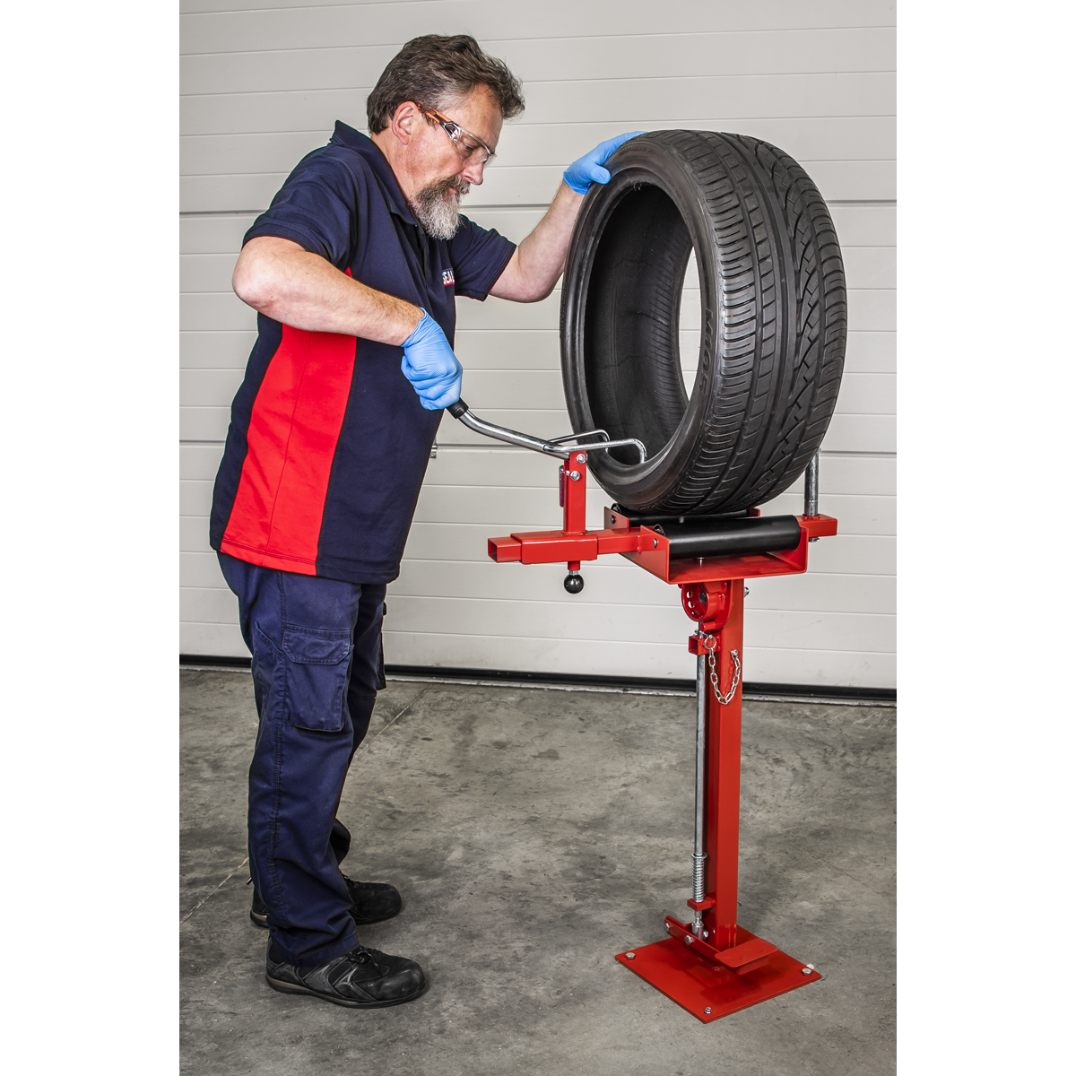 Manual Tyre Spreader with Stand