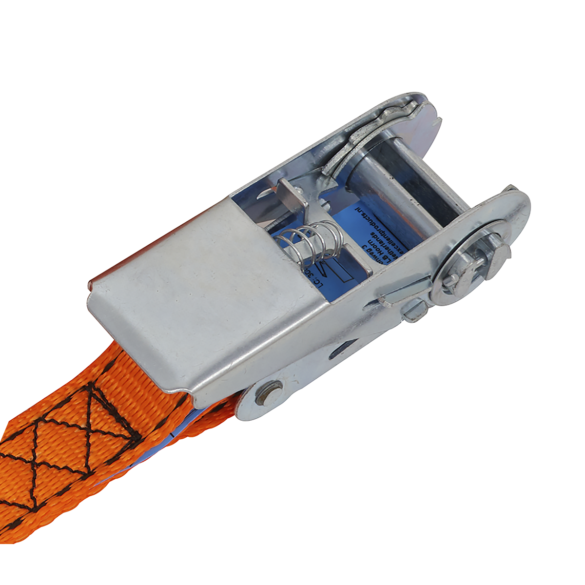 Ratchet Strap Polyester Webbing S-Hook with Corner Protector 25mm x 5m 600kg Breaking Strength
