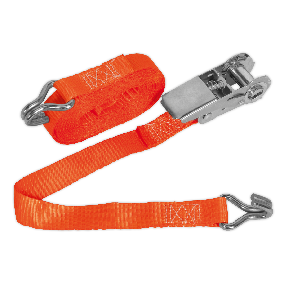 Ratchet Strap Polyester Webbing 25mm x 4.5m 800kg Breaking Strength