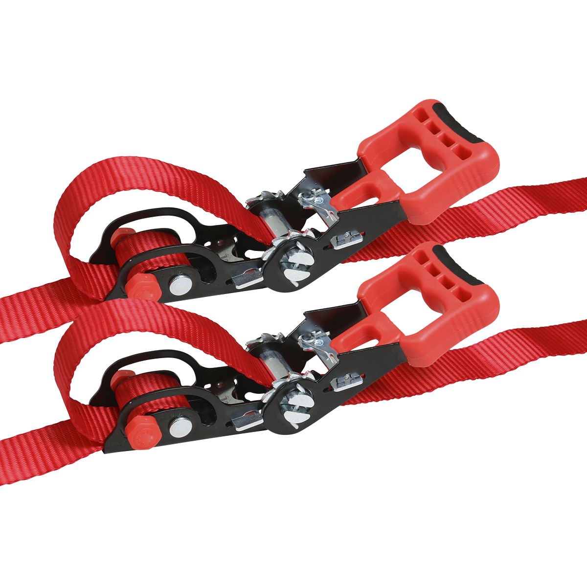 Slide Ratchet Strap Polyester Webbing with S-Hooks 32mm x 3m 1200kg Breaking Strength