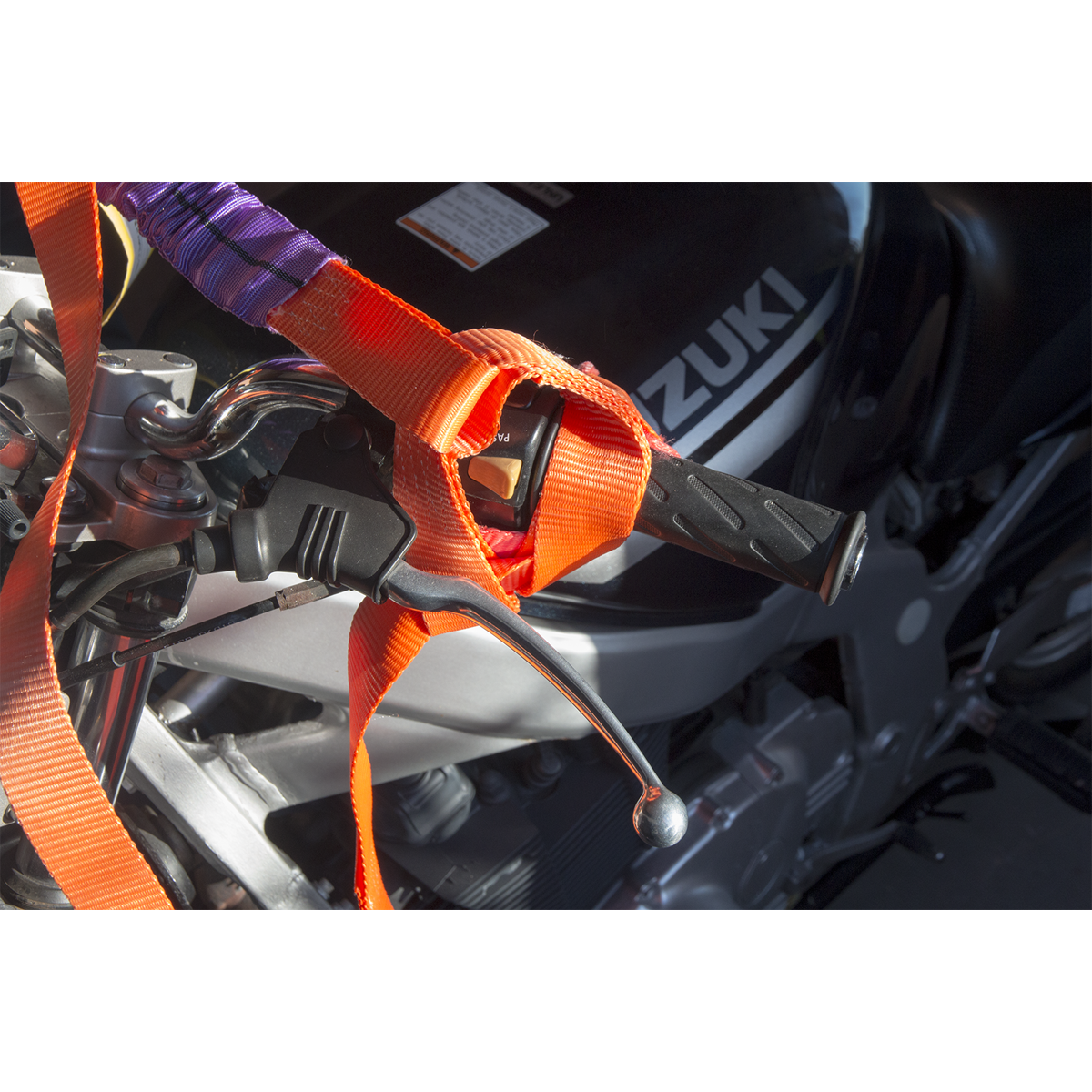 Motorcycle Handlebar Tie Down
