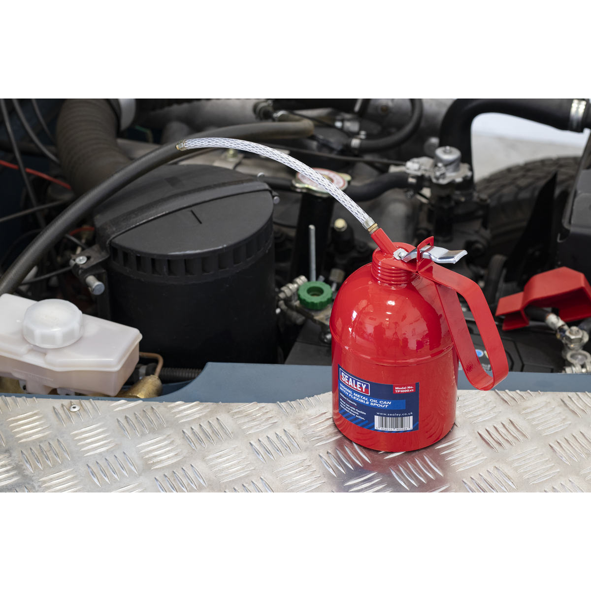 Metal Oil Can with Flexible Spout 1000ml