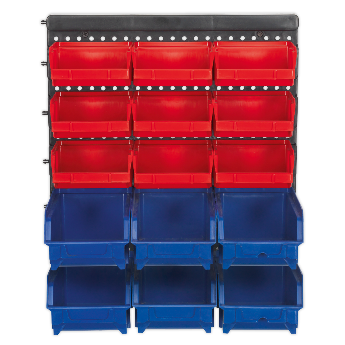 Wall Mounting Bin Storage System with 15 Bins