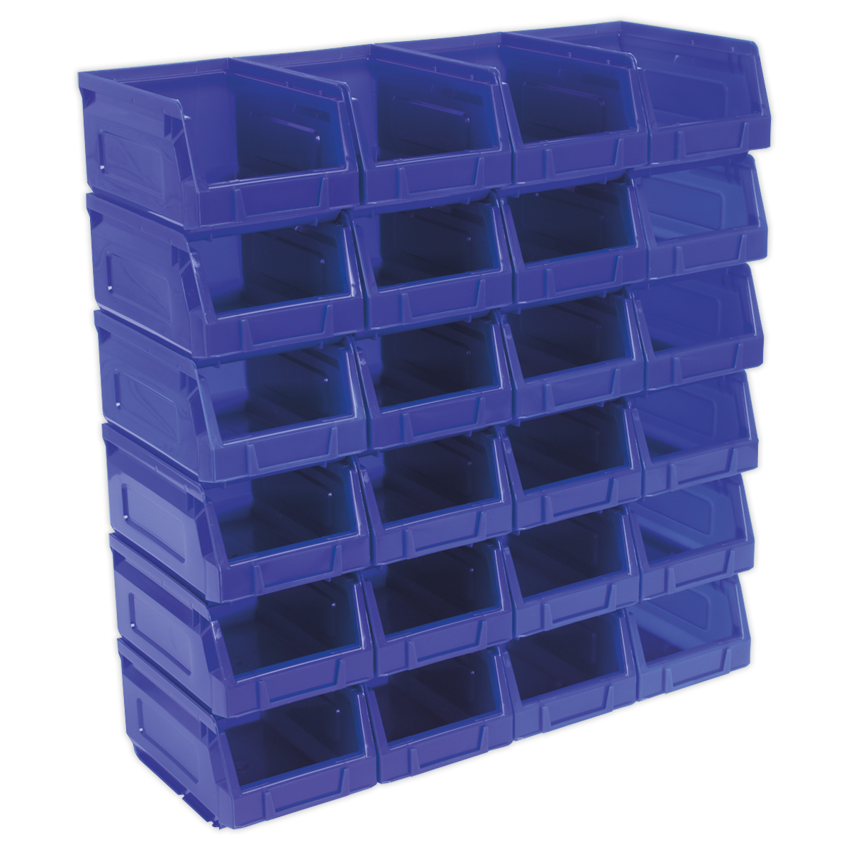 Plastic Storage Bin 105 x 165 x 85mm, Blue - Pack of 24