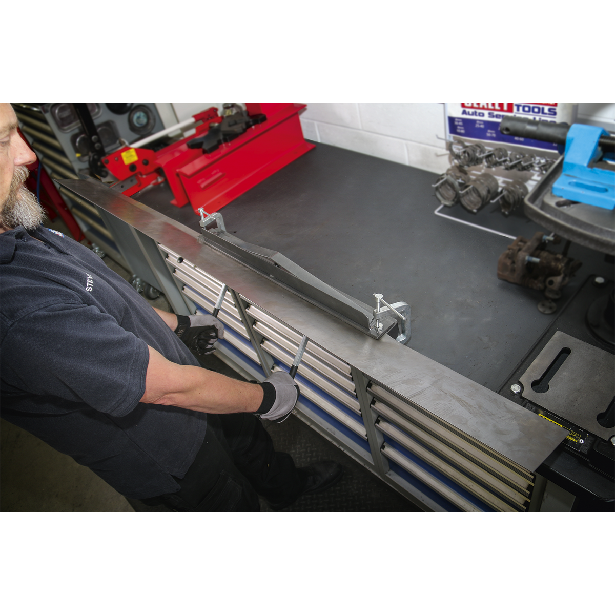 Vice/Bench Mounting Sheet Metal Folder 700mm