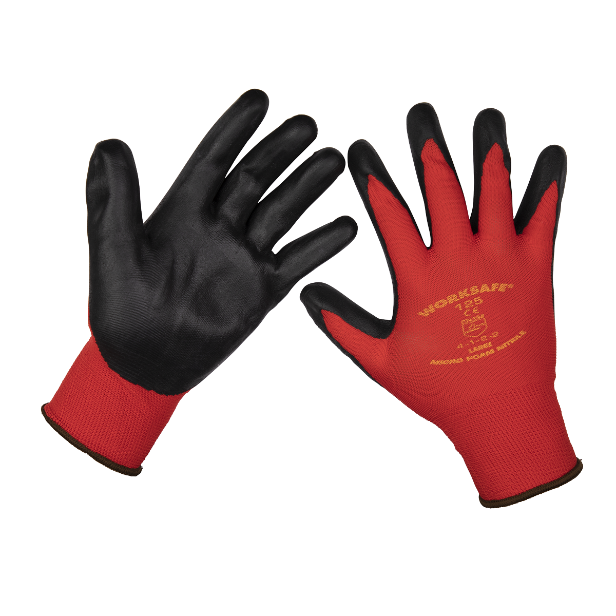 Worksafe® Nitrile Foam Gloves - Pack of 6 Pairs
