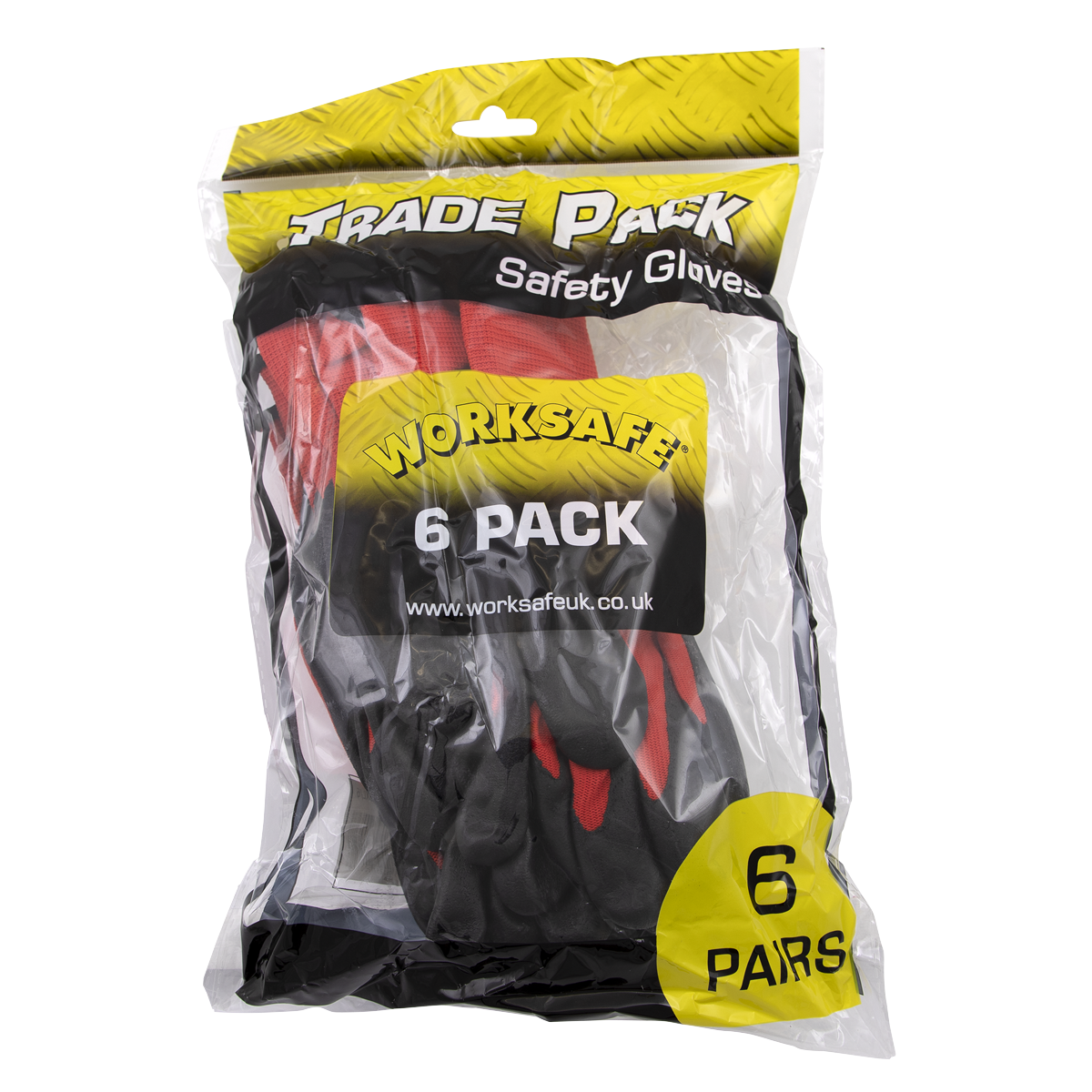 Worksafe® Nitrile Foam Gloves - Pack of 6 Pairs