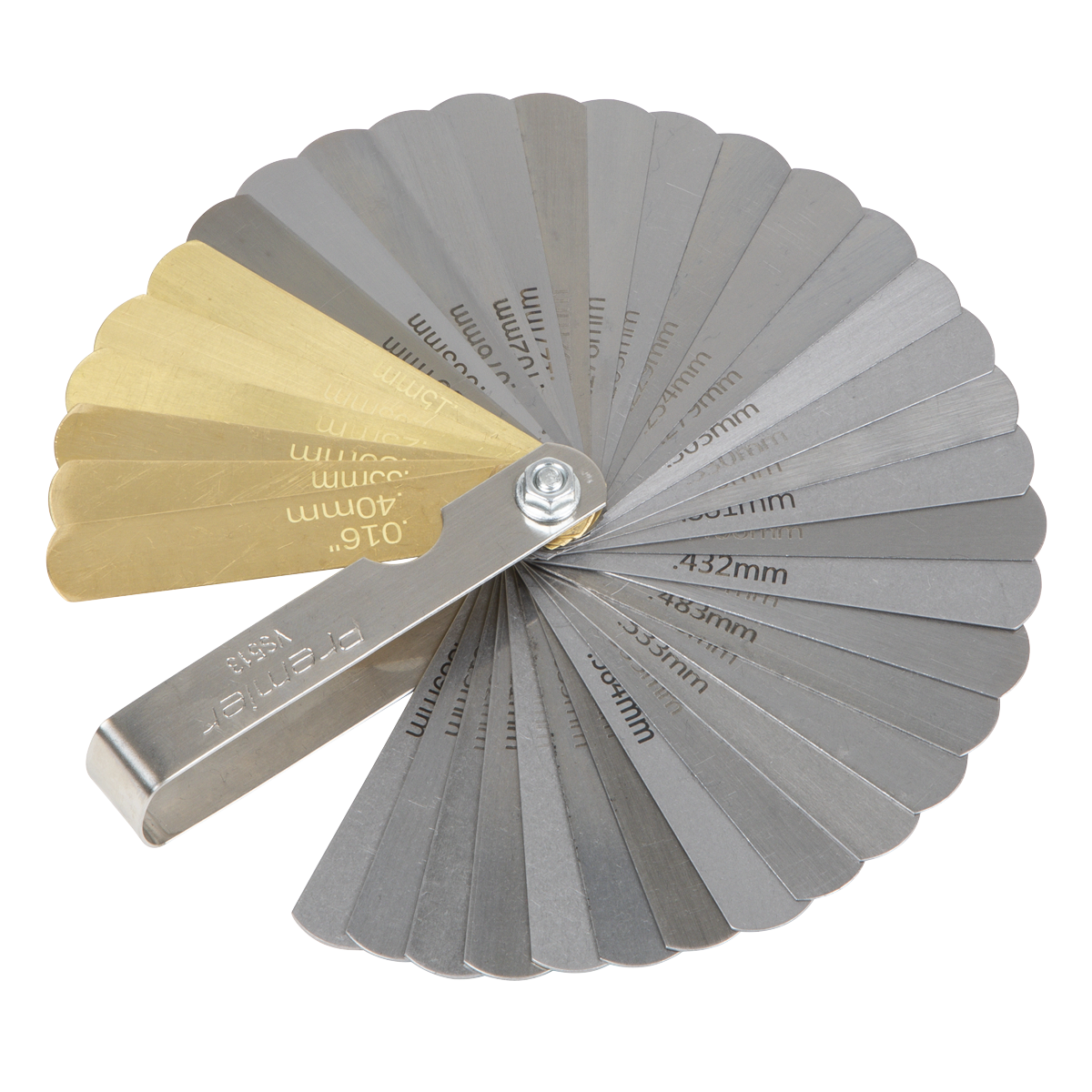 Premier Combination Steel/Brass Dual Marked Feeler Gauge 36 Blade